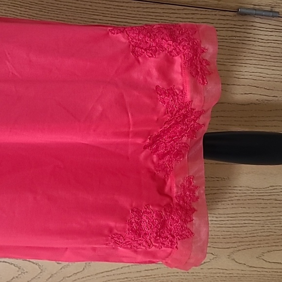 Vintage 1950s Van Raalte Suavette lace shadow panel sexy slip lingerie chemise - Picture 3 of 7